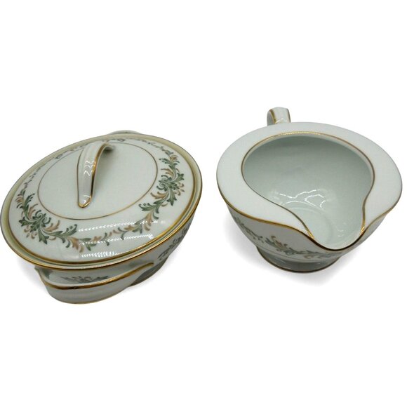 NORITAKE BARCELONA Creamer and Sugar Bowl Set Vintage - Picture 3 of 9